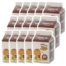 아워홈 초코우유가 좋은 엄마까투리, 15개, 200ml