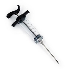 고기 인젝터 마리네이드 요리용 주사기 염지 양념 주입기 블랙, 1개