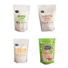 巧易潔 活氧去漬粉，檸檬酸、苦茶粉、小蘇打粉清潔去污、除異味、去茶垢, 1個, 苦茶粉 250g