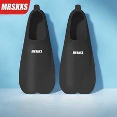 성인 아동용 실리콘 단발 수영 훈련용 스노클링 장비 다이빙 수영장비, 블랙