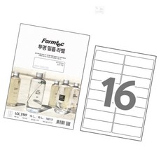 티디엠디 폼텍 투명필름 라벨 10매 16칸 99.1x33.9mm 스티커라벨지, 상세페이지 참조, 상세페이지 참조