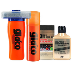 소프트99 글라코 초강력 유막제거제 G73 + 발수코팅제 DX + 사이드미러 G65X 세트, 1세트