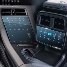 위드미카 포르쉐 타이칸 (2020.11~) 호환 액정보호 강화유리 필름 공조기 기스방지 보호필름 실내 액세서리, 센터 공조기 스크린 풀커버