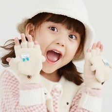 베이직스토어 아기장갑 유아 아동 어린이 키즈 장갑 손가락 귀여운 에쁜 동물 캐릭터 따뜻한 겨울 스키 4컬러