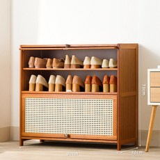 혜문추천샵 대나무 라탄 신발장 80cm 4단