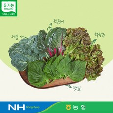만인산 농협 당일채취 당일발송하여 더 신선한 유기농 모듬쌈 150g, 1개