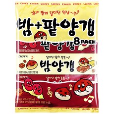 크라운 밤양갱 + 팥양갱, 400g, 1세트