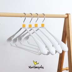 어깨뿔방지 논슬립 옷걸이, 10개, 화이트