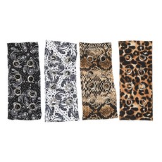 3pcs/4pcs 펑크 디자인 엘라스틱 헤드밴드 여자 통기성 넓은 헤어밴드 스트리트웨어 패션 액세서리와 호환 가능
