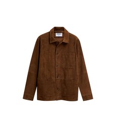 세바고 패치 포켓 버튼 레더 재킷