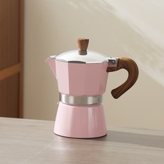 PAZZ 파즈 고퀄리티 에스프레소 모카 포트, 핑크색, 150ml