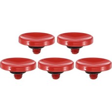 PATIKIL 카메라 셔터 버튼 5팩 소프트 릴리스 버튼 순동 오목형 니콘용 후지필름용 라이카 DSLR/SLR 카메라용 오렌지색, Red, 1개