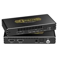 4K120Hz HDMI 2.1 오디오 추출기 변환기 SPDIF 광학 7.15.1채널 스테레오 3.5mm 지원 VRR CEC 돌비 디지털 디엠베드 HDCP 2.22.3 바이패스, 4K120Hz HDMI 2.1 오디오 추출기 변환기 S