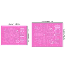 피자 및 케이크용 붙지 않는 베이킹 매트 - 가정용 베이커 및 요리 매니아를 위한 미끄럼 방지 청소가 쉬, 01 L, 01 1pc