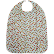 성인 턱받이 성인 앞치마 방수 환자용턱받이 식사 간병 요양, 민트들꽃, 1개