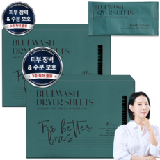 블루워시 피부장벽 보호 비건 건조기시트 프레쉬 시트러스향, 2개, 40개입