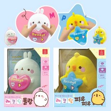 레코딩 몰랑 피우피우 인형 녹음하는 몰랑이 사운드 멜로디 캐릭터 인형, 레코딩 피우피우, 1개