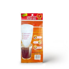 耐用型茶葉過濾袋，適用於各種茶葉與咖啡，輕鬆沖泡，方便清洗, 白色, 1個