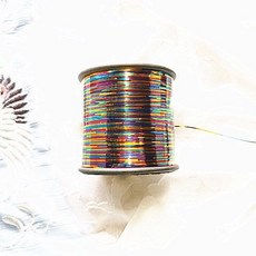 桃園出貨-金銀綫金絲綫扁金絲綫空心亮絲彩綫金綫銀手工編織編織diy手工, 三彩 0.8毫米, 1個