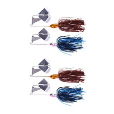 행운을파는낚시 사운즈 버즈베이트(15.5g) 와이어베이트 스피너베이트 루어 배스, 03. 브라운2 + 블루2, 4개, 15.5g