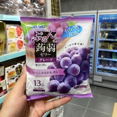 오리히로 푸룬토 일본젤리 간식 포도 청포도 복숭아 곤약 젤리 포도맛 120g 1봉지, 1개