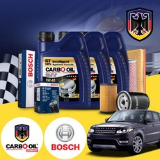 레인지로버 스포츠 3.0TD (14~) 디젤 카보 독일수입 고점도 5W40 합성엔진오일 필터세트 VIN