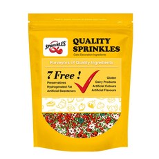 퀄리티 스프링클 크리스마스 캐롤 스프링클 1kg 대용량 벌크, 1개