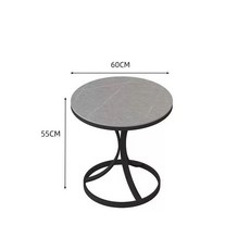 원형 티테이블 대리석 침실 미니 직경40 금발 테이블 설산석 골드, U. 직경 60 블랙 풋 그레이
