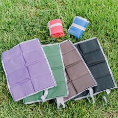 휴대용 방석 접이식 야구장 관람 무하중 푹신한 좌석 쿠션, 1개, 블랙