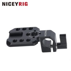NICEYRIG 15mm 싱글 로드 클램프(무선 송신기/수신기 모니터 마이크 EVF 마운트용 콜드 슈 확장 플레이트 )