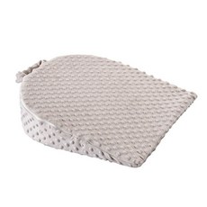 台灣熱銷 寶寶靠枕 幼兒防吐奶斜坡墊防溢奶護頸斜坡枕新生兒矯正可折疊墊哺乳專用 W109, 灰色15度墊