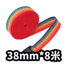 自行車貨物綁帶 3公尺 快速釋放扣 尼龍材質 行李固定帶, 彩虹8M, 1個
