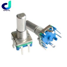 5ocs 원본 로터리 엔코더 코드 스위치/EC11/오디오 디지털 전위차계 스위치 포함 5Pin 핸들 길이 20mm