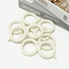 룸앤무드 커튼링 25mm 아이보리 50p 1세트, 50개