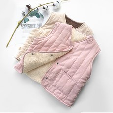 따뜻한 유아 보온조끼 4종