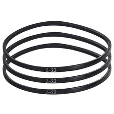HARFINGTON 3피스 Z-57 Z 타입 V-벨트 1450mm/57.1인치 내부 길이 x 0.37cm 너비 x 0.25인치 높이 Z 타입 폐쇄 루프 고무 변속기 벨트, Z 22, 3