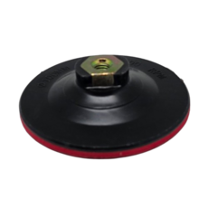 흡진패드 4인치 핸드그라인더패드 벨크로패드 찍찍이 폴리셔 원형패드 샌딩 연마 광택 HEDELI, 1개, 1개