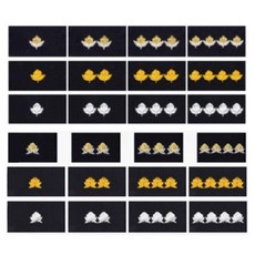 경비 마크 계급장 어깨 견장 잎사귀 무궁화 (2개 1조)