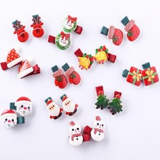 크리스마스 집게핀 (2P) 브러치 뱃지 뱃찌 브로찌, 산타얼굴