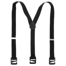 Styquenzer 유니 성인 남성용 블랙 멜빵 드레스 팬츠 턱시도 청바지 - 신축성 있는 조절 가능한 후크 버클 클로저 폴리에스터 라지 90cm(35.5인치)