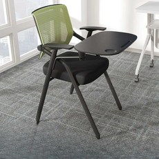 일체형 책걸상 사무실 접이식 의자 회의실 교육 1인용 강의실 간이