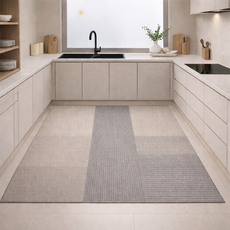 헤토르누 싱크대 주방매트 대형 잘라쓰는 발매트 특대형, 1개, 블록 그레이지