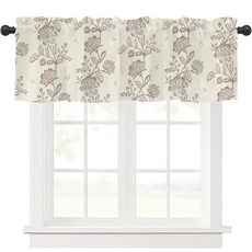 Mightree Kitchen Curtains Valances Rod Pocket Valances for Windows Small Window Treatment Valance