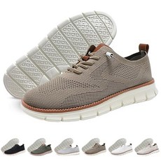 남성용 캐주얼 신발 Bussiness 옥스포드 드레스 스니커즈 브리즈 경량 패션 워킹 통기성 카키 12 319562