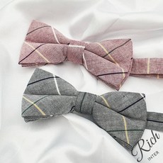 RC 아동보타이 컬러 체크 보타이 A