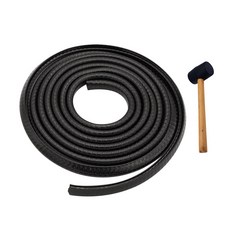 오토바이 윈드스크린몰딩 헬멧 카울치마 윈드가드 (5M+고무망치), 블랙 블랙