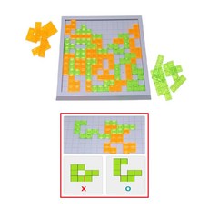 집콕놀이 인지발달 블록 땅따먹기 게임 공감각 장난감 색채감각 관찰력, 1개, 혼합