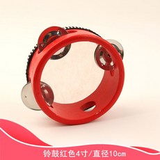 탬버린 핸드메이드 수업 로우 놀이 연주 8인치 더블, 4 / 10cm 1