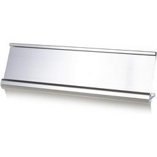 2인치 x 10인치 알루미늄 사무실 책상 명판 홀더실버 1팩, 2" x 10" (1 Pack), Silver