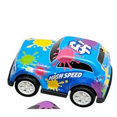 Shine-G 繽紛潑墨迴力車, 1個, 亮藍色